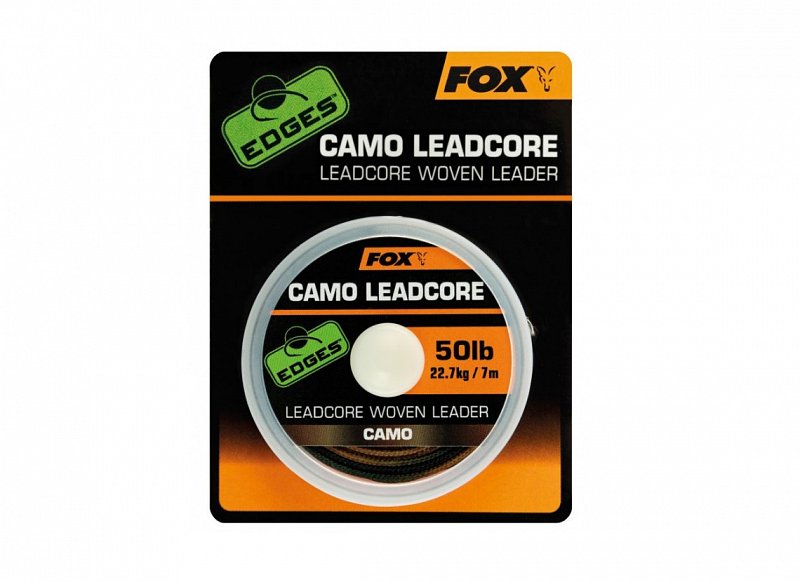 Fox Šnúrka s oloveným jadrom Edges Leadcore Camo 50lb 7m